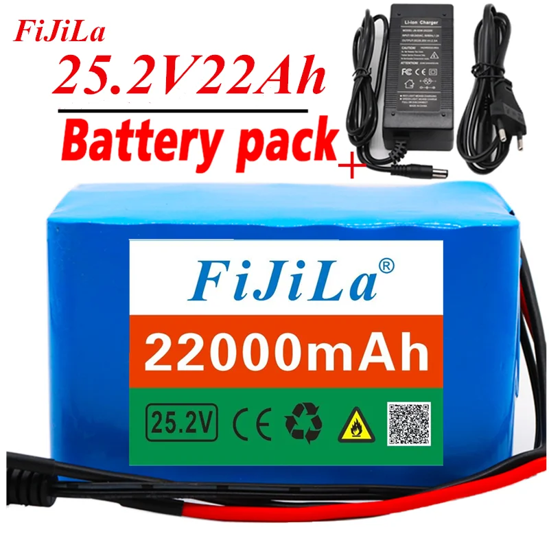 

6s4p 24 в 22 Ач 18650 литиевая батарея 25,2 в 22000 мАч Электрический велосипед мопед/Электрический/литий-ионный аккумулятор с зарядным устройством