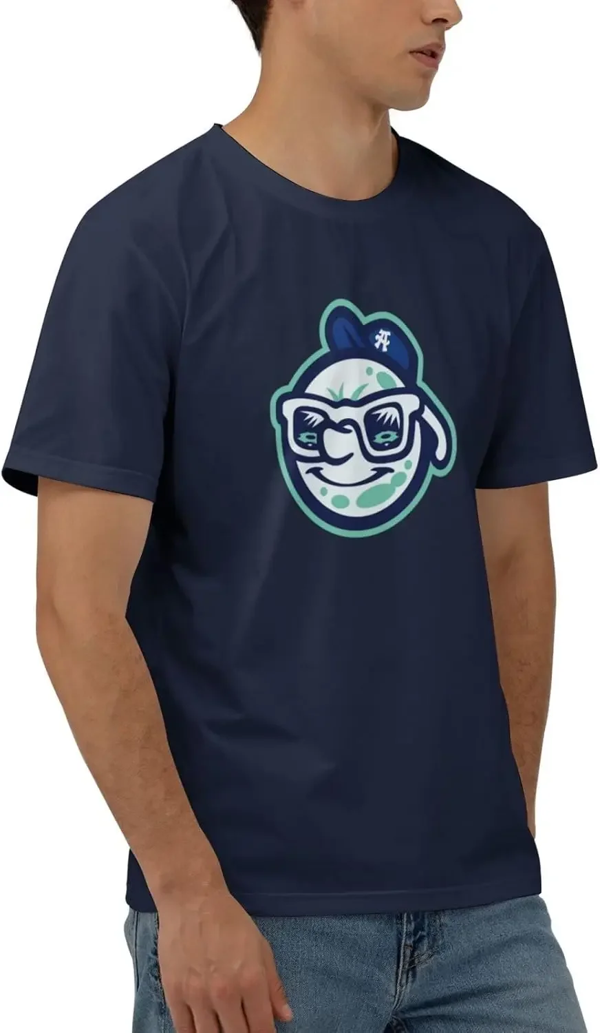 Мужская футболка Asheville Tourists с короткими рукавами из чесаного хлопка 170 г