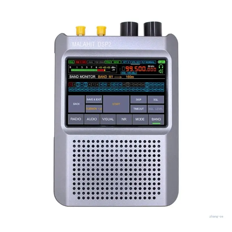 

M5TD Aluminum Alloy Portable DSP2 Second Generation Malachite Radio Receiver Malahit-DSP2 Adjustable Filters 3.5" LCD