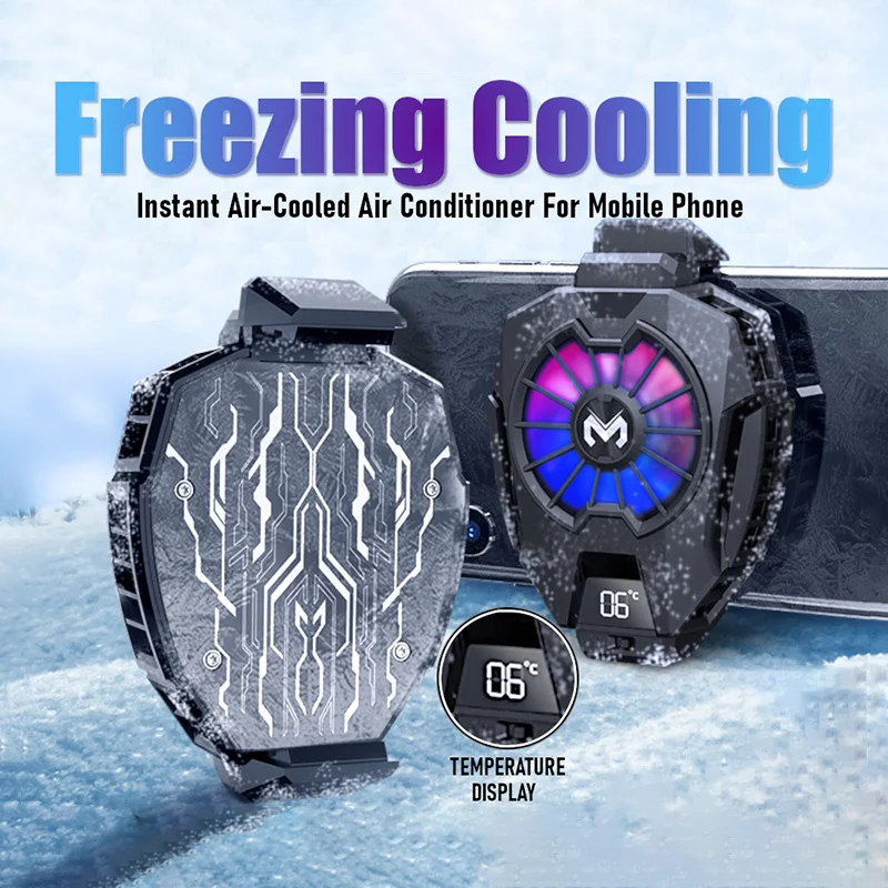 Универсальный Охлаждающий Вентилятор Для Мобильного Телефона Со Светодиодным