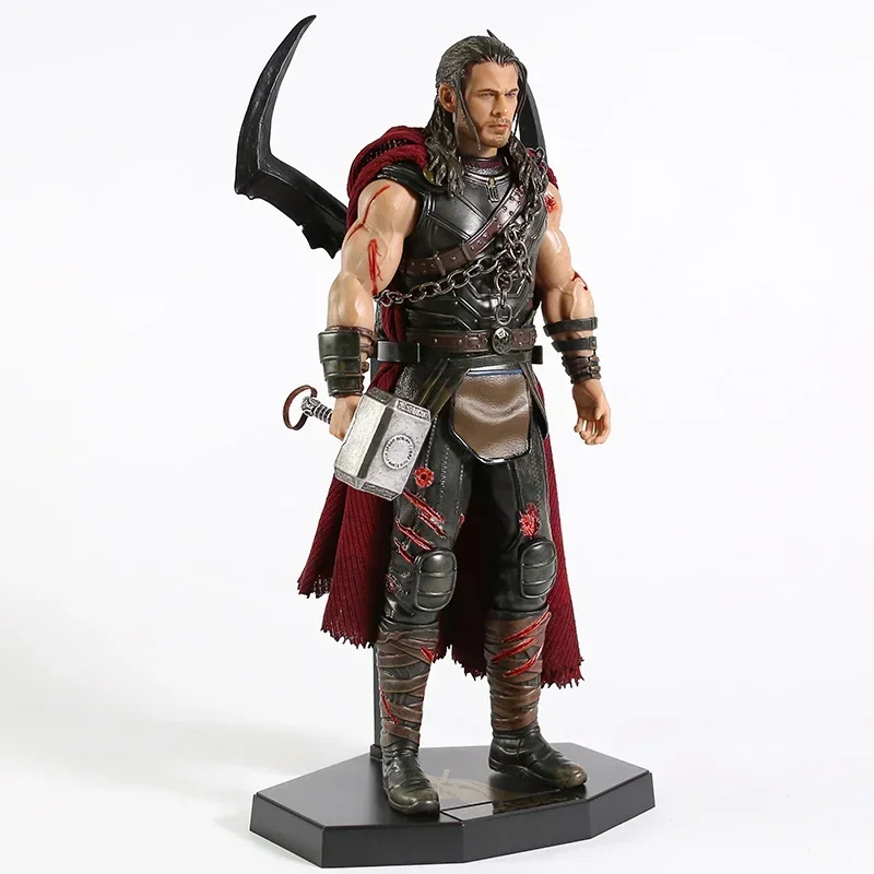 32 см Hero Mainan Gila Thor Ragnarok Patung Skala 1/6 Фигурка статуя ПВХ Модель Pahlawan Super Brinquedos Коллекция