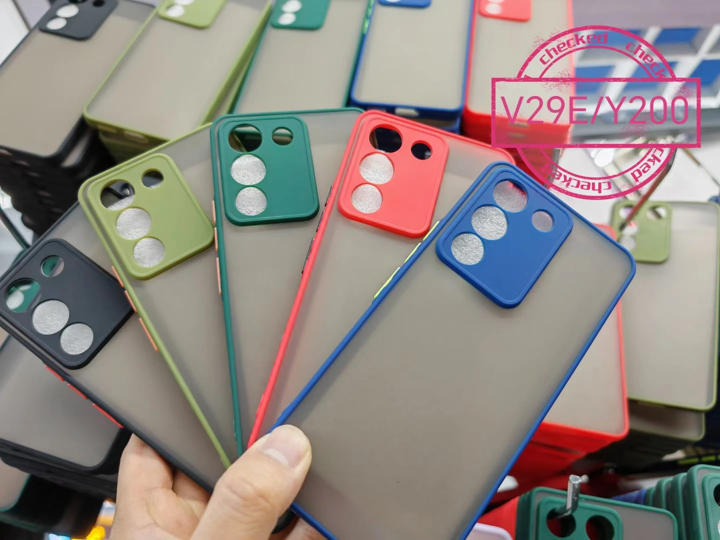 Чехол для Vivo Y200 чехол Funda Coque жесткий ПК матовый полупрозрачный бампер телефона