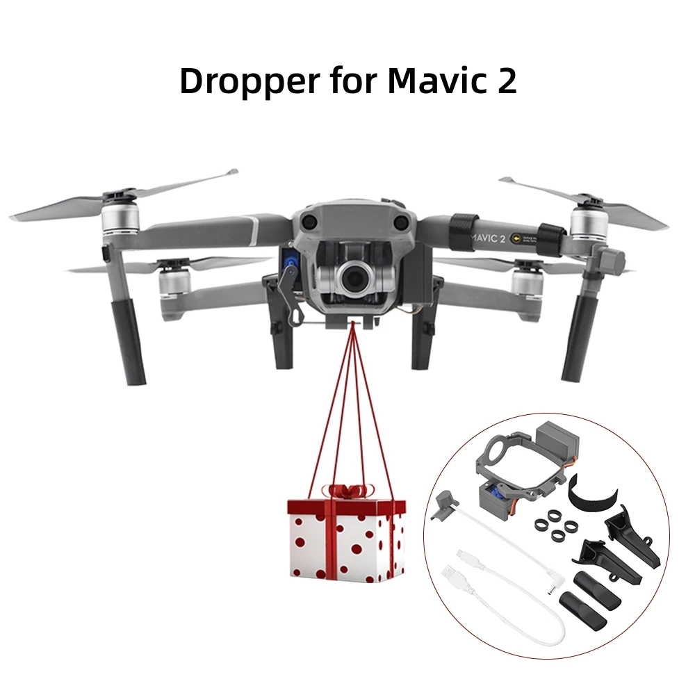 

1Set Professional Wedding Proposal Delivery Device Dispenser Thrower Drone Air Dropping Transport Gift for DJI Mavic 2 Pro/Zoom
