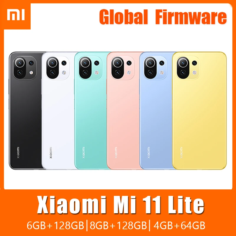 Cellphone Xiaomi Mi 11 Lite 5G Smartphone , 128GB Snapdragon 780G 64MP NFC AMOLED Full Screen 90HZ Refresh  Cell Phones
