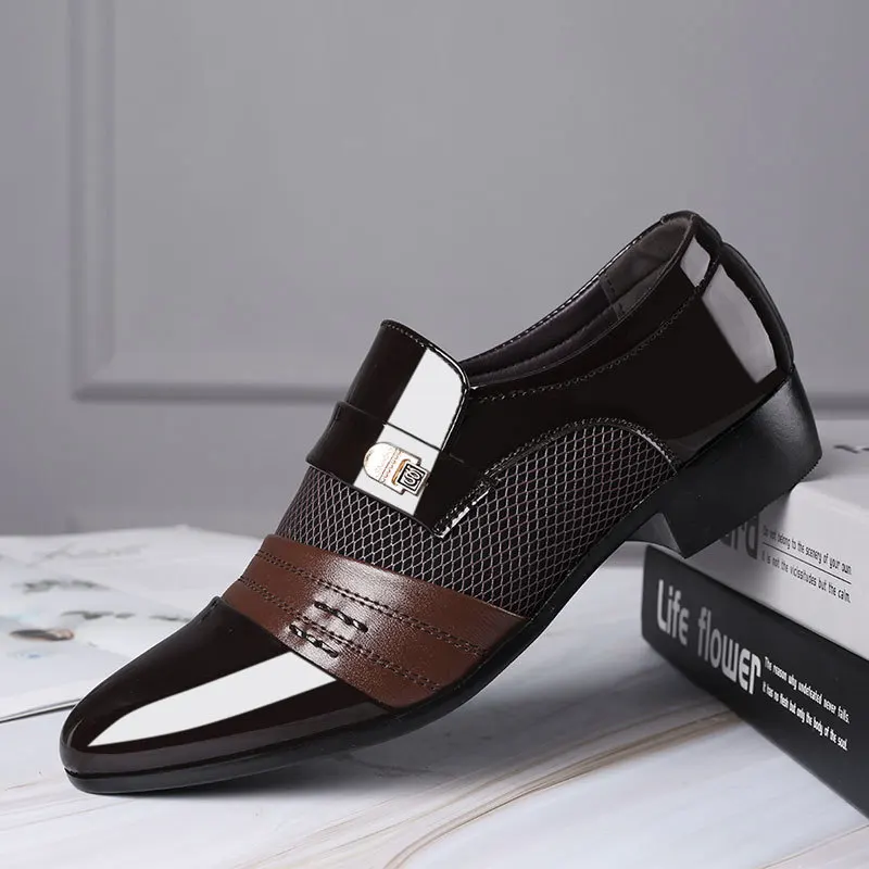 

Italian Men's Dress Shoes Wedding Oxford Shoes for Men Formal Shoes Slip on Business Shoes Zapatos De Hombre De Vestir 2021