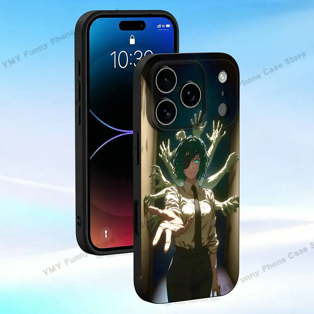 Чехол для телефона Himeno C-Chainsaw M-Man, черный, совместимый с iPhone 17, 16, 15, 14, 13, 12, 11 Pro Max Plus XS XR (art.: 3920dbf451516) - 3920dbf451516
