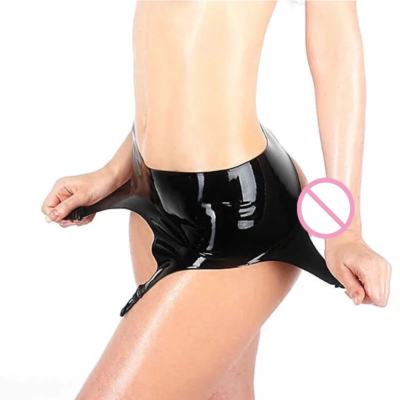 

Latex Gummi Rubber Stocking Suspender Garter Belt with Clip