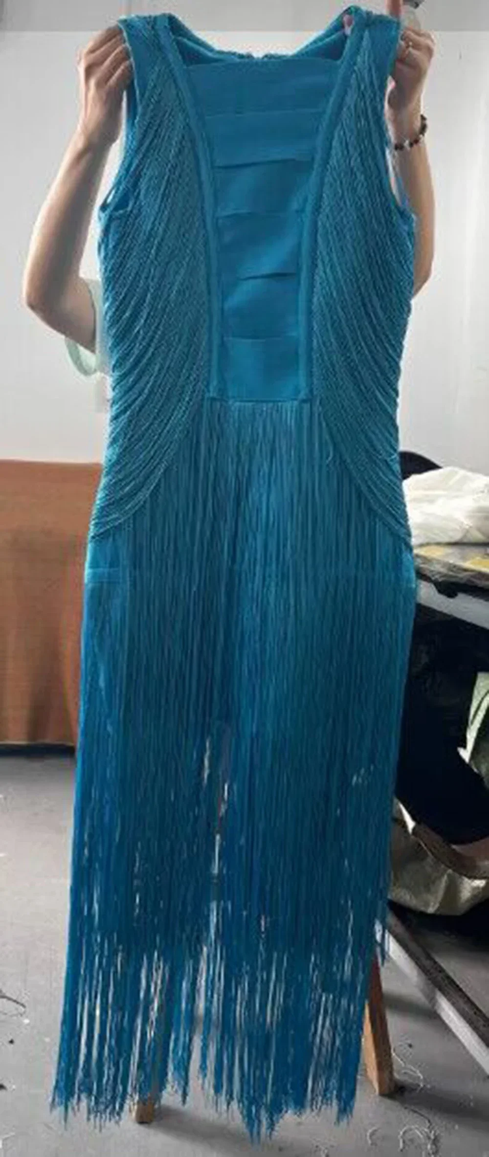 2024 новое летнее женское облегающее длинное бандажное платье без рукавов с