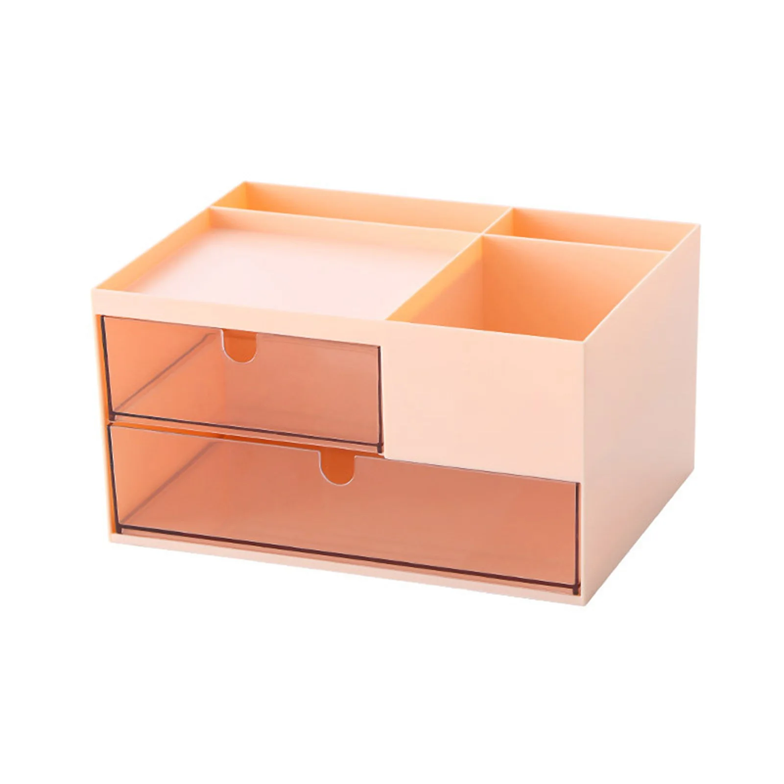 

4 Compartments Stuff 2 Drawers Large Capacity Make Up Cute Storage Bins Aesthetic Pen Holder Home Use Desk Organizer Room Decor