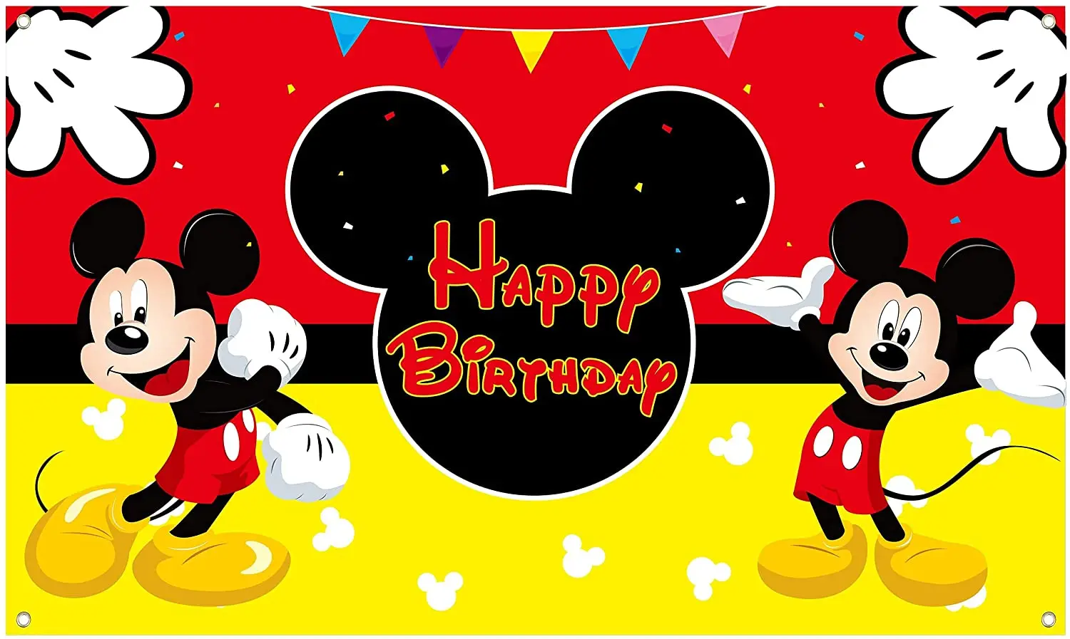 

Disney Mickey Mouse Party Backdrop Cloth Baby Shower Custom Photography Photo Booth Props Background For Kids Birthday Supplies