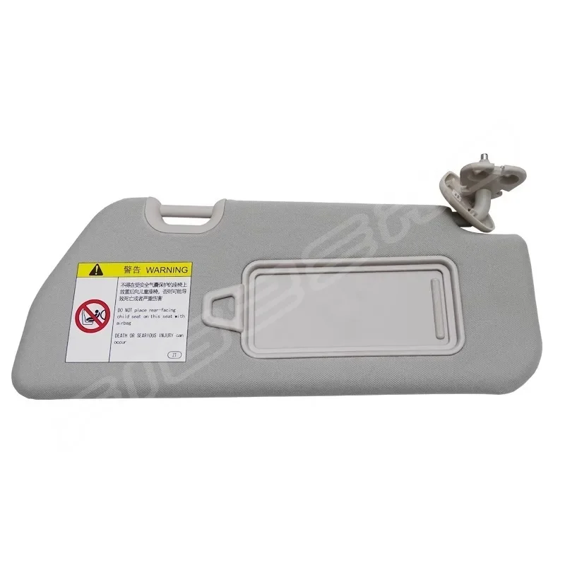 Автомобильный солнцезащитный козырек с зеркалом для макияжа в сборе слева и