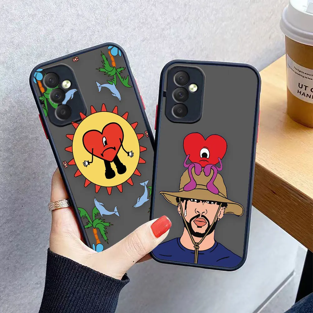 Yo Perreo Sola Bad Bunny Maluma Matte Case for Samsung Galaxy M62 M53 M52 M51 M33 M32 M31 M30S M23 M20 M10 J8 J7 J6 J5 J4 Case