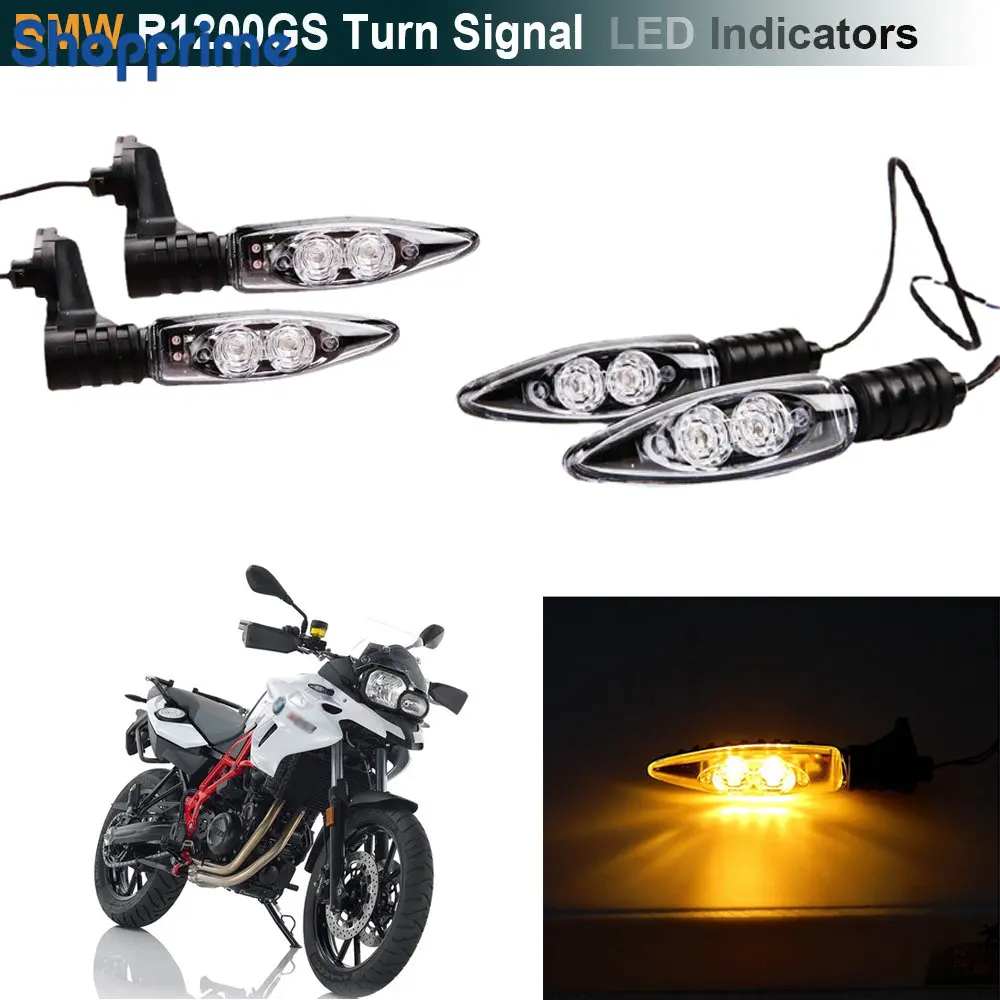 

2PCS Motorcycle LED Front Turn Indicator Signal Lights For BMW F800GS S1000RR F800R K1300S F800ST R nine T R 1200 GS ADVENTURE.