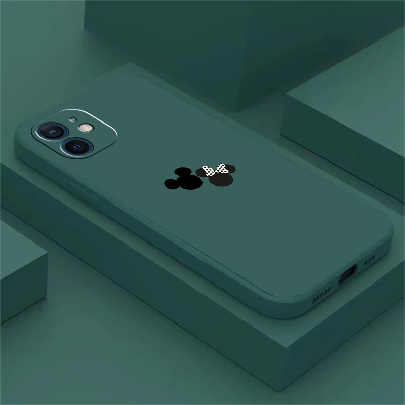 

Mickey Minnie Phone Case For iPhone 11 12 13 Pro MAX Mini 6 6S 7 8 Plus X XR XS MAX SE 2020 Soft Silicone TPU Funda Back Cover