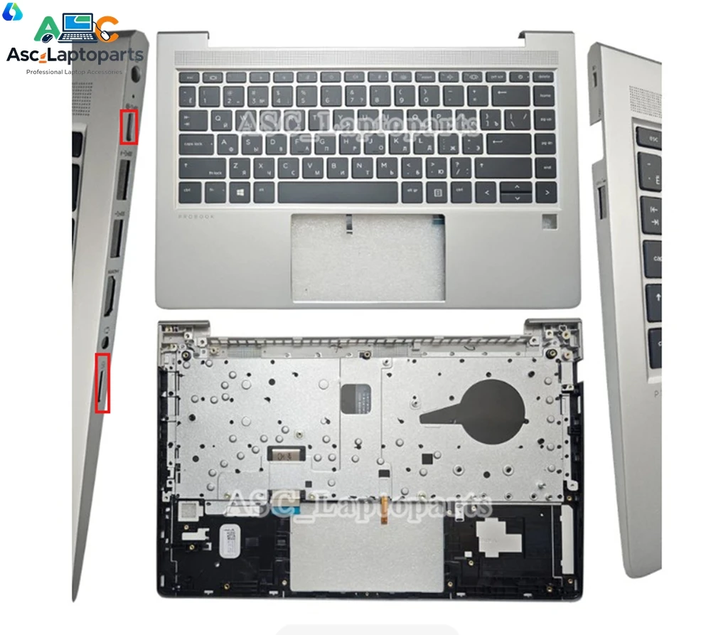 Новая клавиатура и подставка для рук с подсветкой, тачпад для HP ProBook 440 G8 G9, 445 G8 G9 (бельгийская, бразильская, французская, латинская, испанская, русская, британская, американская раскладки) (art.: 3920da7edbf45) - 3920da7edbf45