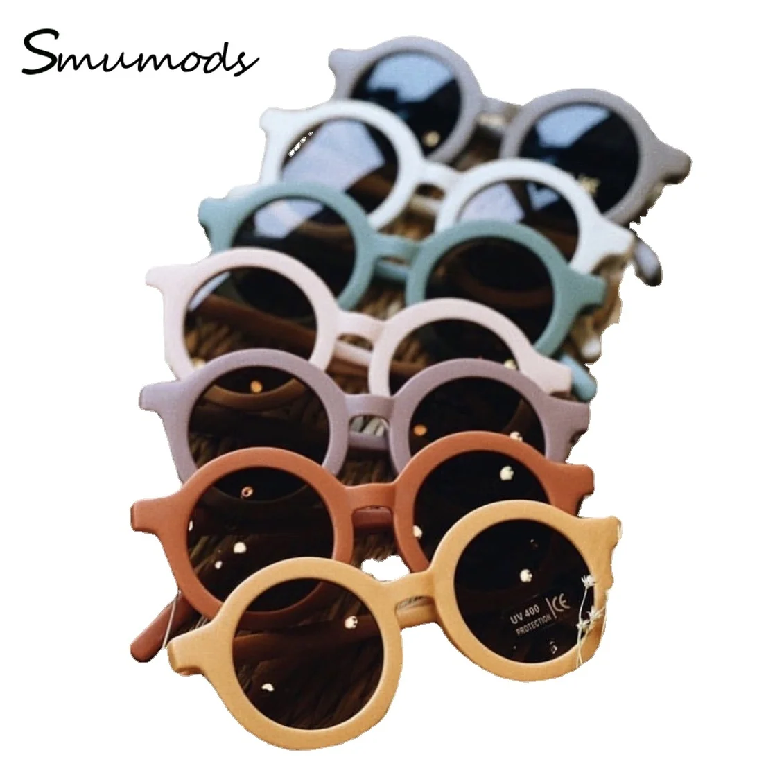 

Children's Infant's Retro Beach Protection For Kids Cute Outdoor Solid Color