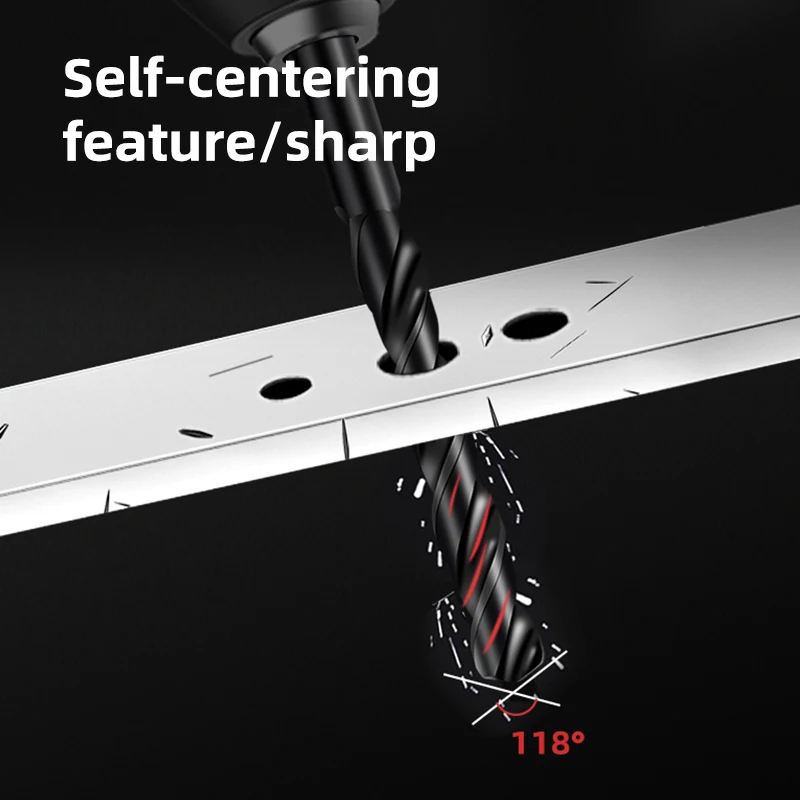 Спиральные сверла Deli 19 в 1 набор сверл с двойной спиральной головкой U-образная