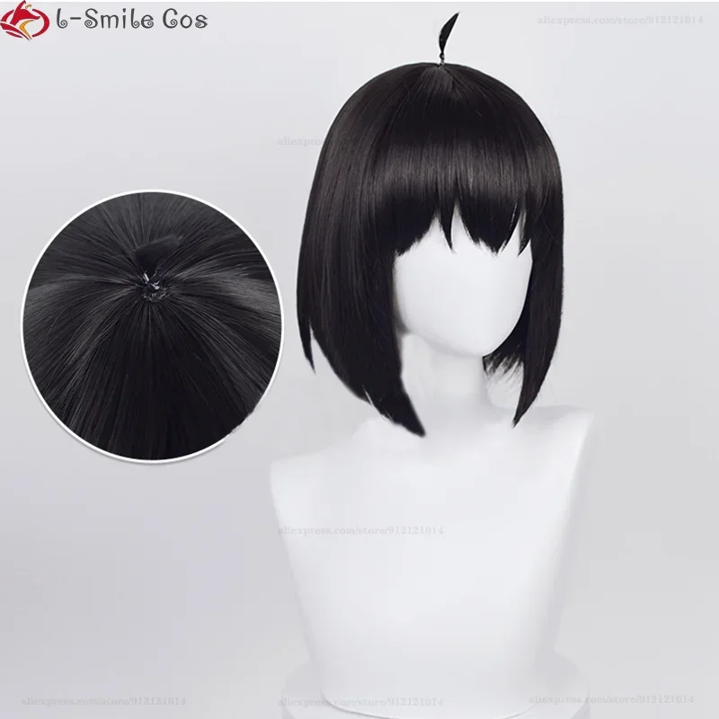 Юрий Бриар Косплей Парик Аниме cos 33 см Черный Термостойкий Синтетический Для