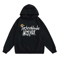 fashion technoblade merch mens hoodies high quality 100 cotton casual harajuku y2k dream team hoodie male clothing streetwear