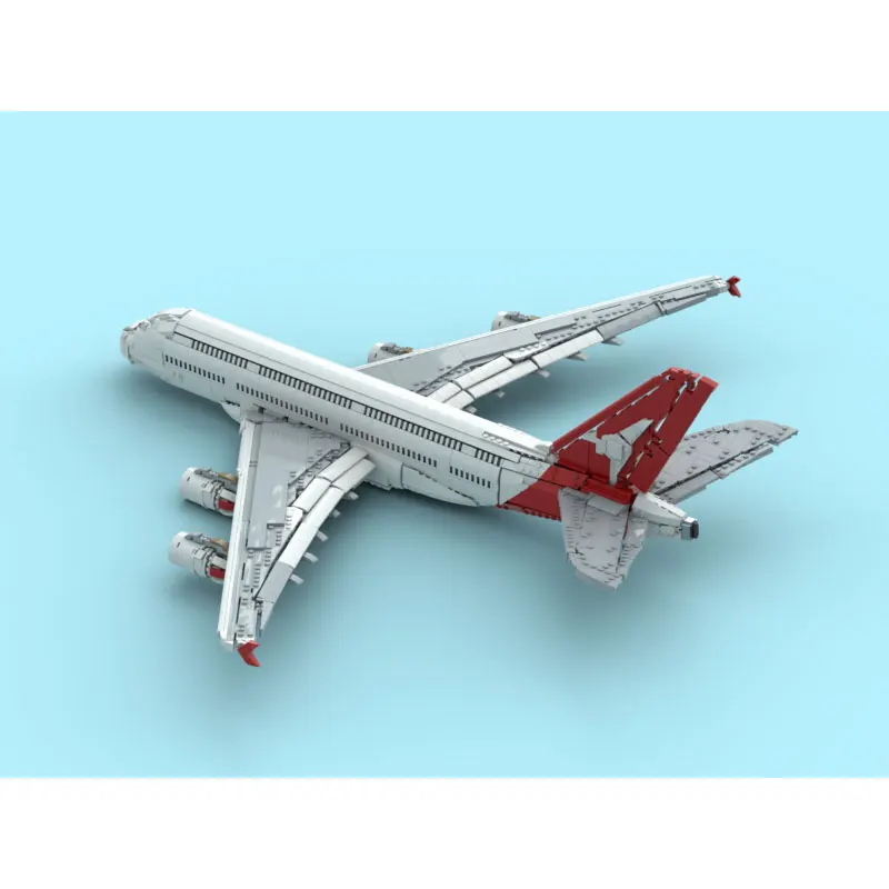Фото Конструктор MOC Airbus A380, 3771 деталь, мелкие блоки, модель пассажирского самолета гражданской авиации, игрушка-подарок №5