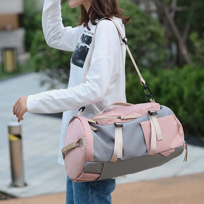 Carry on Luggage Backpacks Travel Bags Shoulder Bag Handbag Outdoor Sports Fitness Messenger Bag Multifunctional Shoe Position