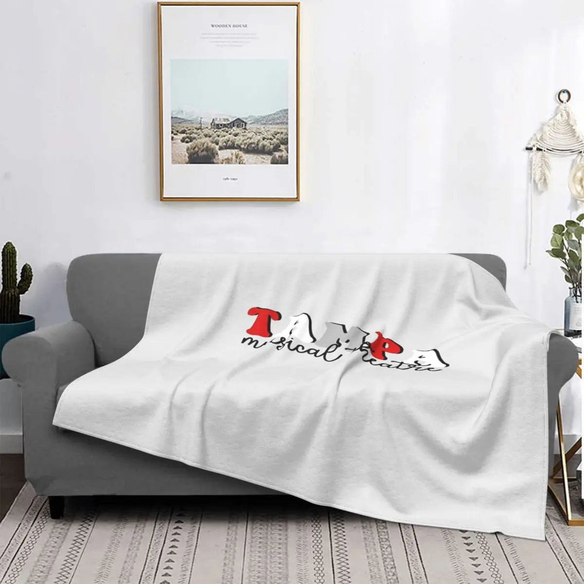 

Groovy-Manta a cuadros para cama, manta de felpa de Anime para пикник, colcha para cama, Utampa