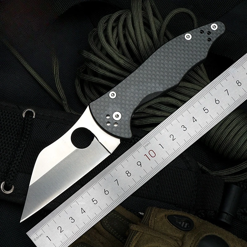 

Folding Knife Outdoor S30V Steel Carbon Fiber Outdoor Jungle a Folding Knife