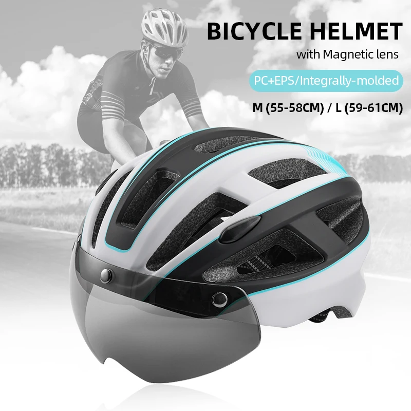 

Велосипедный шлем Mtb для мужчин со съемными стеклами шлемы для шоссейных гоночных велосипедов для электрического скутера PC + EPS защитные велосипедные аксессуары