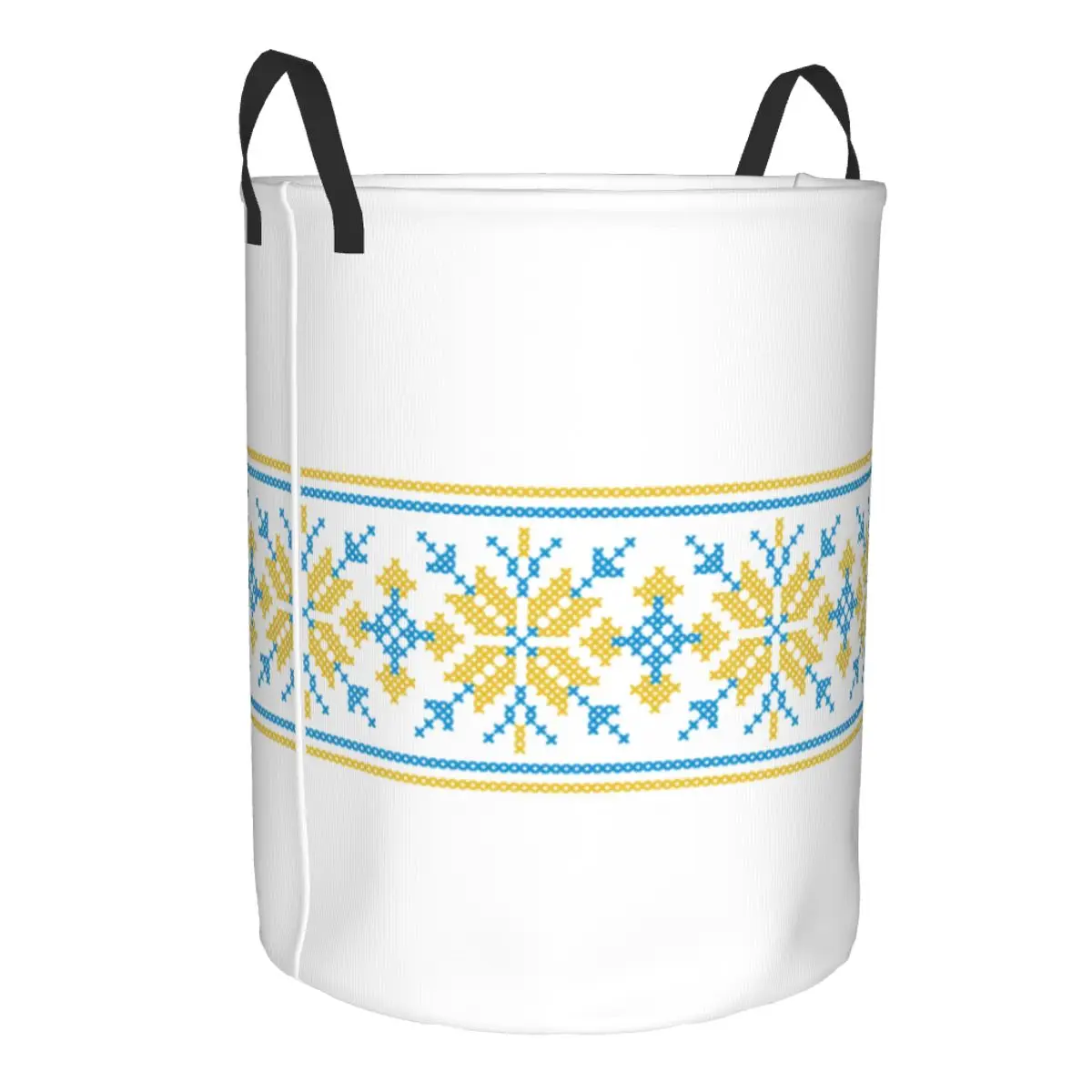 Изготовленная на заказ украинская традиционная корзина для белья с вышивкой