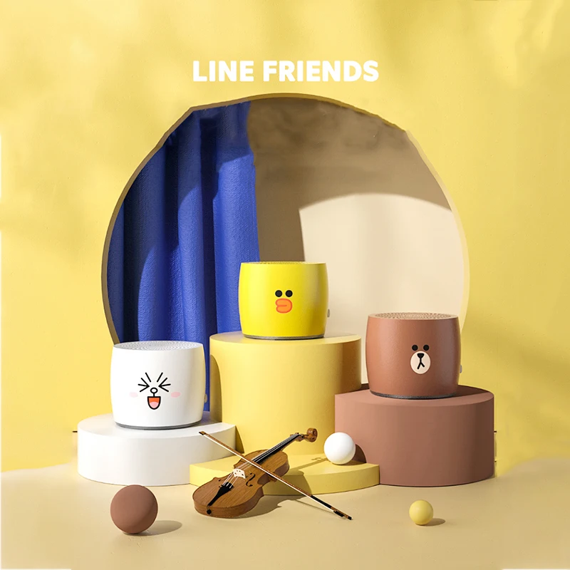 

Cute Cartoon Kawaii LINE FRIENDS Cony Brown Sally Retro TV modeling Wireless Bluetooth speaker subwoofer Gift