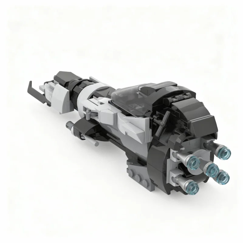 Фото 201 деталь MOC SW Landspeeder: Модель звездолета для сборки, конструктор, игрушка, подарок на праздник, архитектурная модель, развивающая творческие способности №4