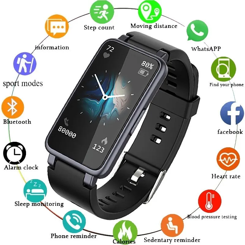 

Смарт-часы C2 Plus для мужчин и женщин, спортивный фитнес-трекер, смарт-браслет 1,14 дюйма, водонепроницаемые Смарт-часы для IOS, Android 2023, лучшие