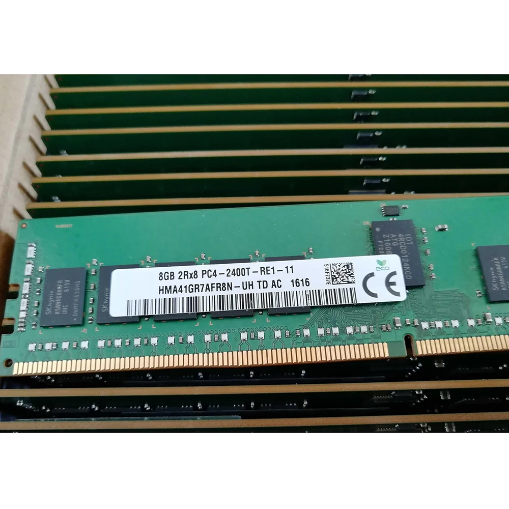 Для SK Hynix RAM 8GB 8G 2RX8 PC4-2400T REG HMA41GR7AFR8N-UH Серверная память