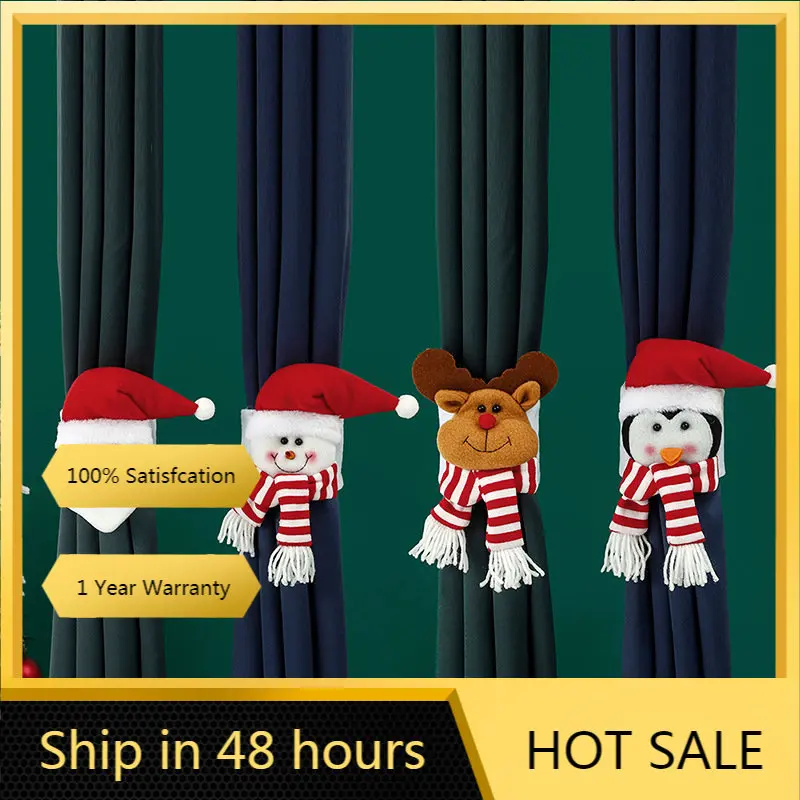 

Christmas Creative Curtain Buckle Cartoon Doll Decoration Hotel Restaurant Decoration Doll Clasp Window Pendant