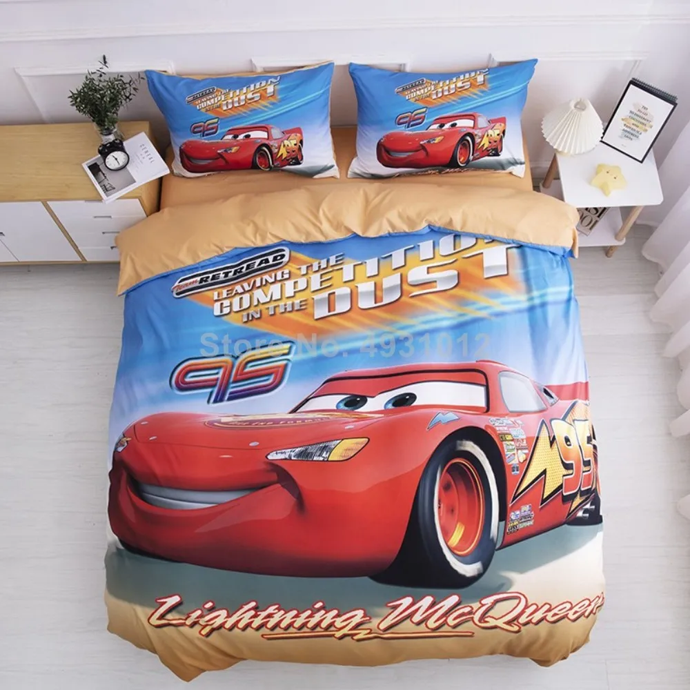 

Disney Spiderman 95 Lightning Mc Queen Car Baby Bedding Set Duvet Cover for Children Boys Bedclothes Birthday Gift