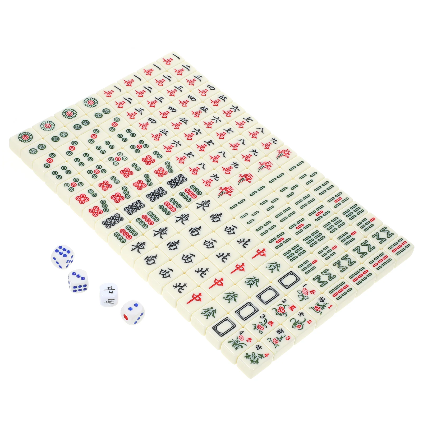

Portable Mahjong Game Supplies Mini Chess Board Dice Party Favors Travel Melamine Props Kit