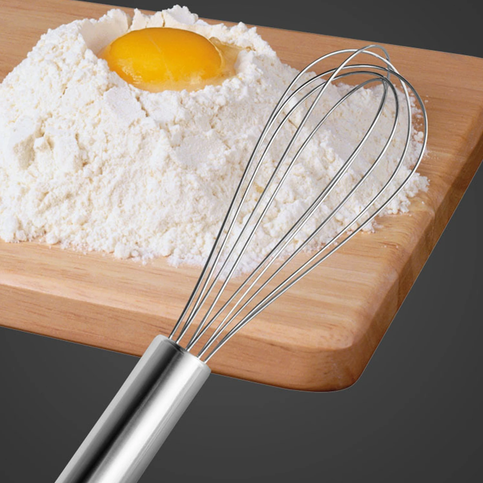 Stainless Steel Balloon Wire Whisk Manual Egg Beater Mixer Kitchen Baking Utensil Milk Cream Butter Tools |