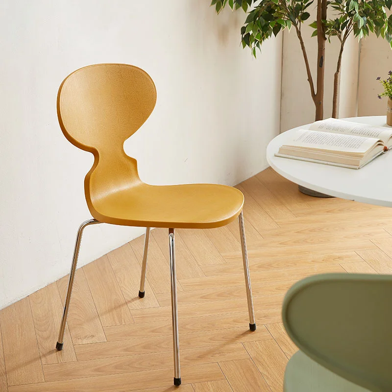 

Nordic Thickened Plastic Dinning Chairs Backrest Designer Chairs For Kitchen Light Luxury Simple Coffee Shop Chair Fashionable