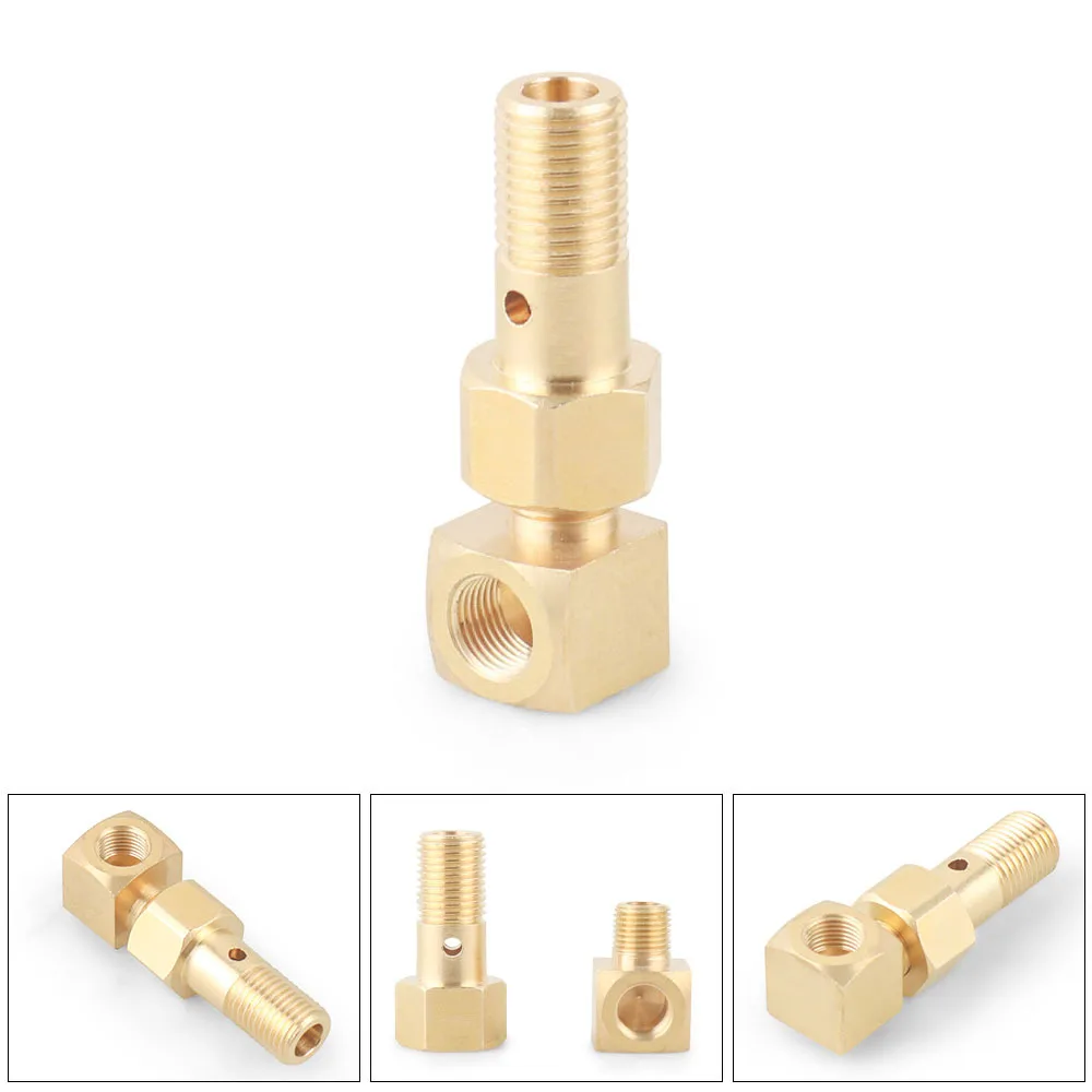 

Адаптер болта Banjo M12 x 1,25 до 1/8-27 NPT для манометра топлива для Honda Civic CRX Acura Mitsubishi Eclipse