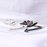 personality angel devil wing couple rings for men women korea simple romantic rings lovers festival jewelry wholesale