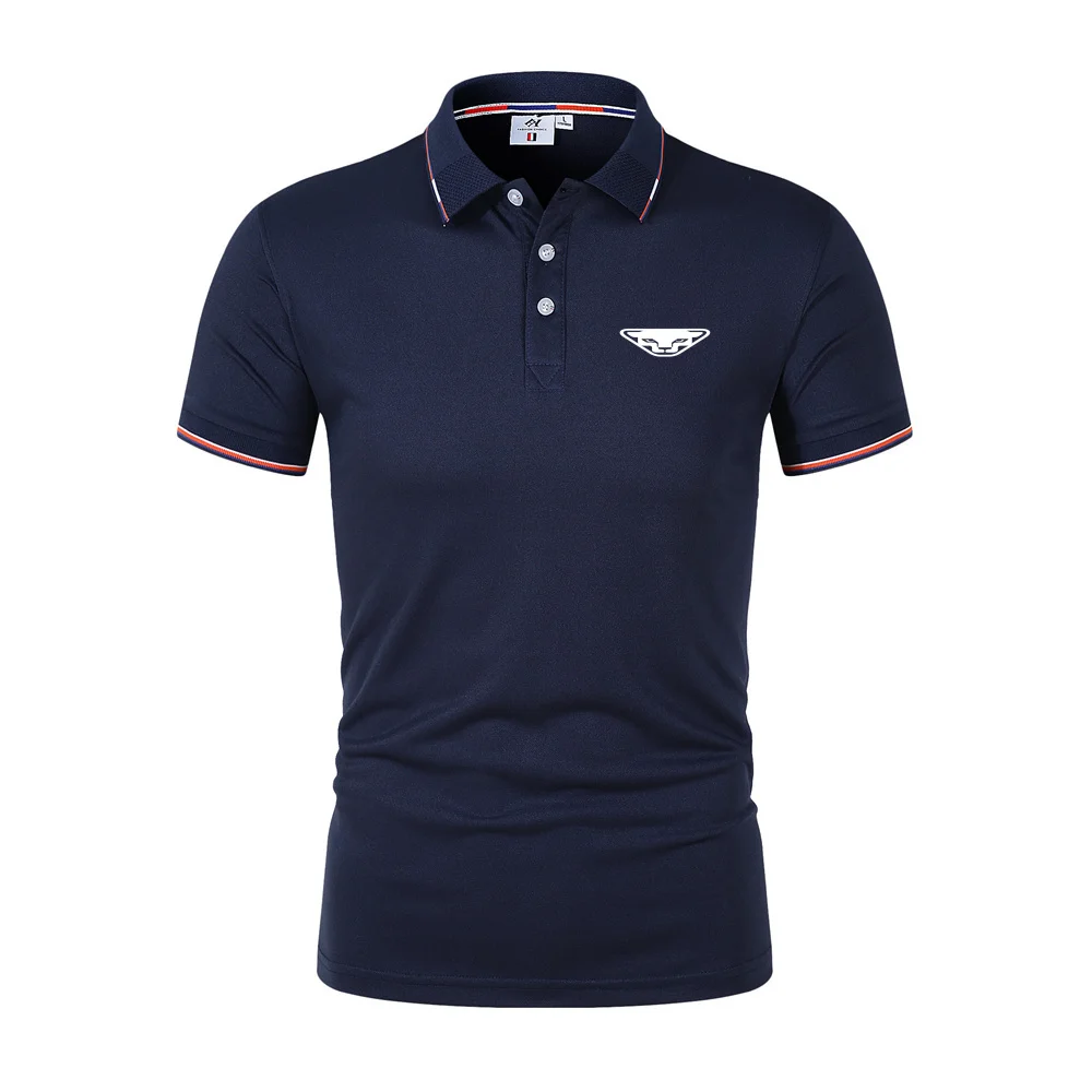 

New Men's dynafit Polo Shirts Summer High Quality Casual Everyday Short Sleeve Men's Lapel T Shirts Top Slim FitT-shirt