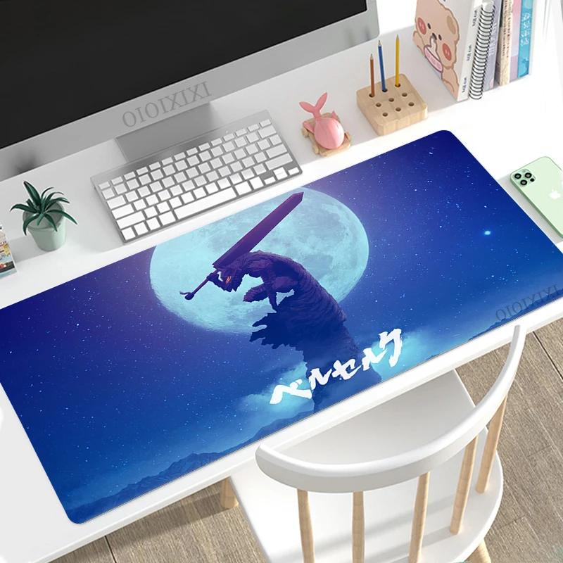 

Berserk Mouse Pad Gaming XL Computer Custom New Mousepad XXL Playmat Natural Rubber Carpet Non-Slip Computer Desktop Mouse Pad