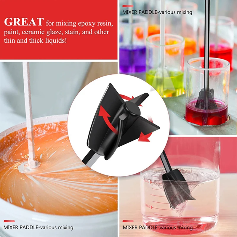 

Paint,Epoxy Resin,Mud Power Mixer Blade Drill Tool for Mixing 1.4" Plastic Paddle Replace Resin Mixer Drill Attachment