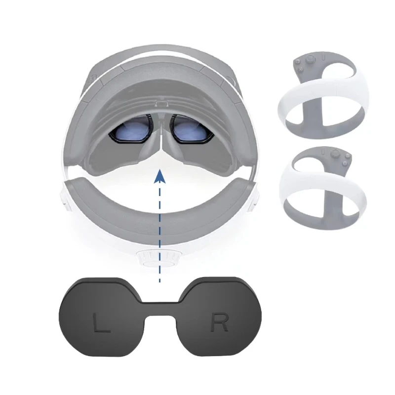 

Headset Glasses Cases Sleeves for PS VR2 Headset Anti-scratch Eye Cover Eye Pads Soft Cover Completely Protective Cover