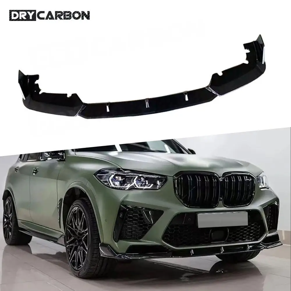 

for BMW F95 X5M 2019+ Gloss BlackFront Bumper Lip Chin Spoiler Splitters Body Kits Car Bumper Guard Lip Spoiler Accessories