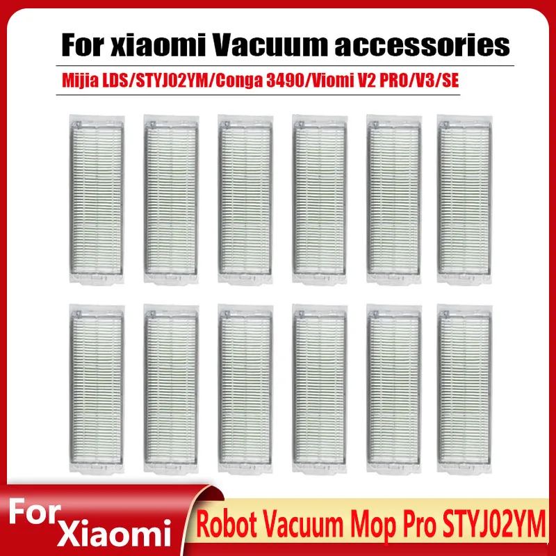 

Washable HEPA filter for Viomi V3 V2pro SE vacuum cleaner accessories replacement Xiaomi Mijia Robot LDS STYJ02YM spare parts