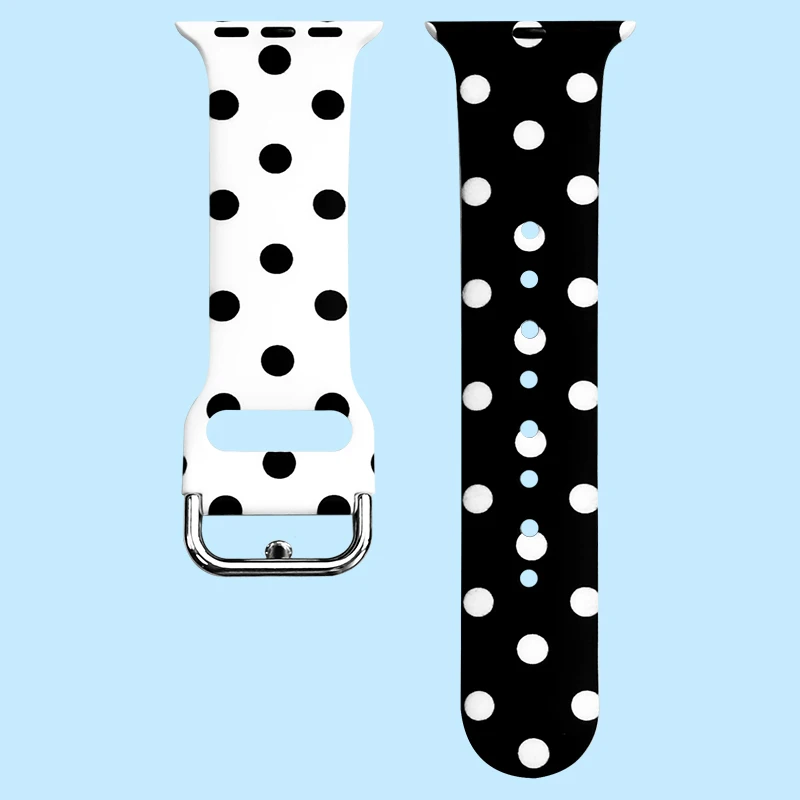 Silicone Painted Band For Apple Watch 42mm 38mm Bracelet Strap For Apple Watch Band Ultra 49mm 45mm 41mm 40mm 44mm SE 6 7 8