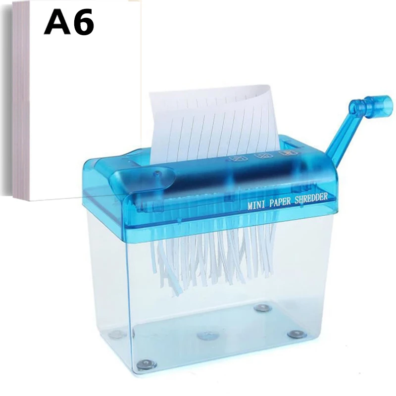 

ABS Small Hand Shredder Paper Document Cutting Portable Mini Shredder Financial and Securities Business Supplies Office Product
