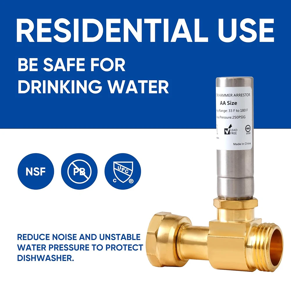 Тройник для водяного молотка ограничитель из нержавеющей стали разрядник