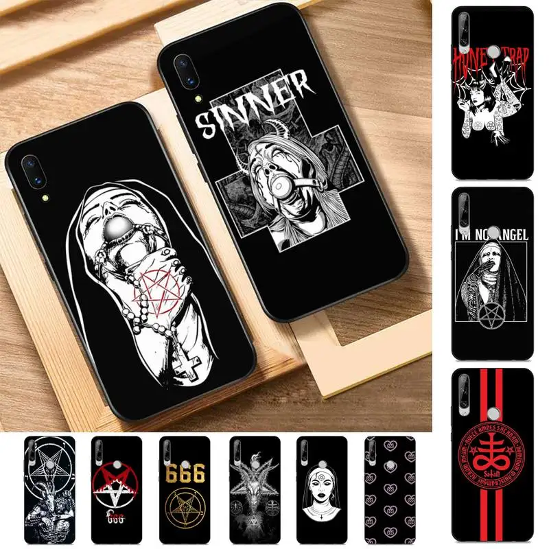 

Pentagram 666 Demonic Satanic Phone Case for Huawei Y 6 9 7 5 8s prime 2019 2018 enjoy 7 plus
